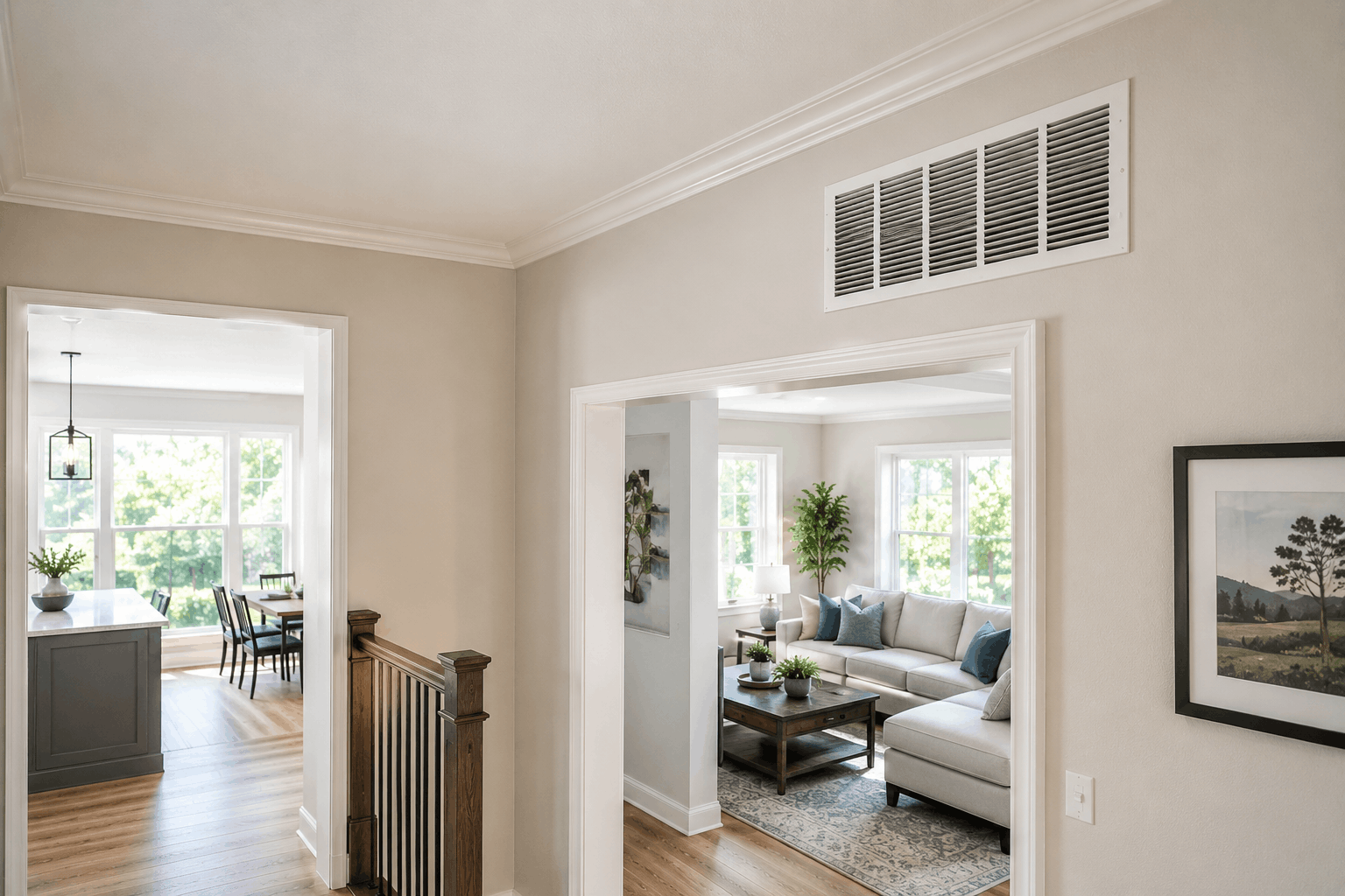 Importance of return air vent placement for airflow